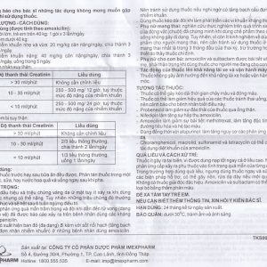 Thuốc cốm Bactamox 375 Imexpharm điều trị nhiễm khuẩn (12 gói)