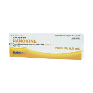Thuốc tiêm Nanokine 2000IU/0.5ml Nonagen điều trị thiếu máu