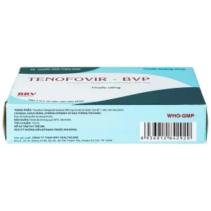 Thuốc Tenofovir-BVP điều trị và dự phòng kháng virus HIV, viêm gan B (3 vỉ x 10 viên)