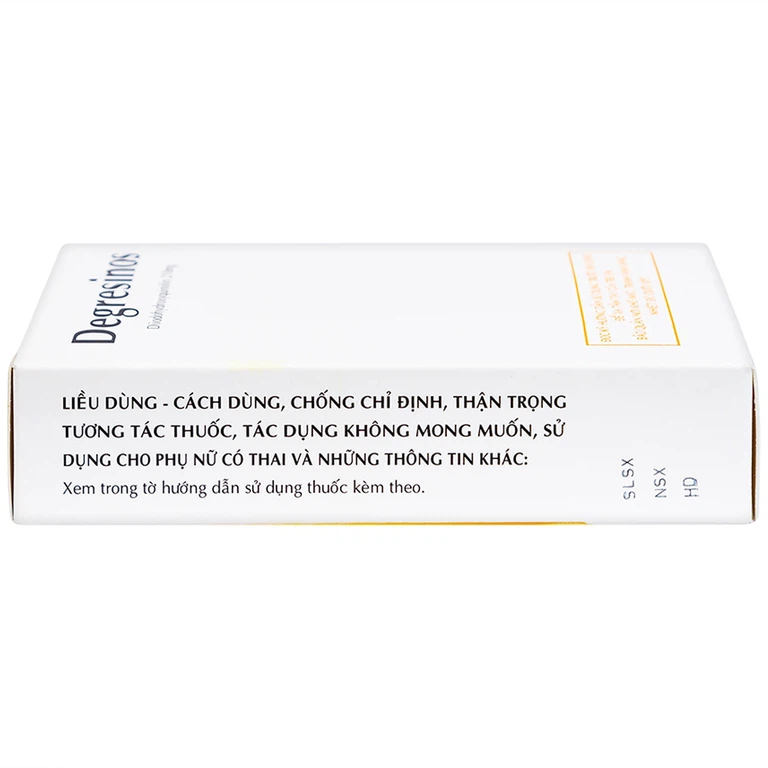 Thuốc Degresinos Thành Nam điều trị nhiễm amip đường ruột (4 vỉ x 25 viên)