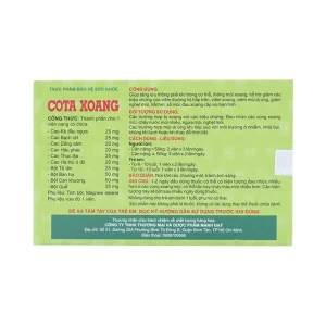 Viên uống Cota Xoang Amepro tăng lưu thông phế khí trong cơ thể, thông mũi xoang (3 vỉ x 10 viên)
