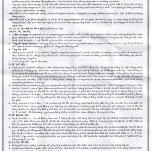 Thuốc Gludipha 500 Vidipha điều trị đái tháo đường típ 2 (5 vỉ x 10 viên)