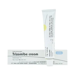 Thuốc dùng ngoài Trizomibe Cream Hasan điều trị nấm Candida, hắc lào (15g)