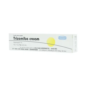 Thuốc dùng ngoài Trizomibe Cream Hasan điều trị nấm Candida, hắc lào (15g)