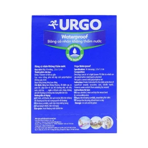 Băng cá nhân không thấm nước Urgo Waterproof bảo vệ vết thương nhỏ, vết trầy xước, rách da (10 miếng)