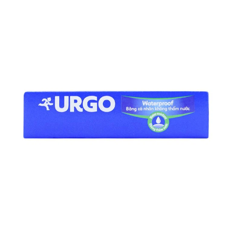 Băng cá nhân không thấm nước Urgo Waterproof bảo vệ vết thương nhỏ, vết trầy xước, rách da (10 miếng)