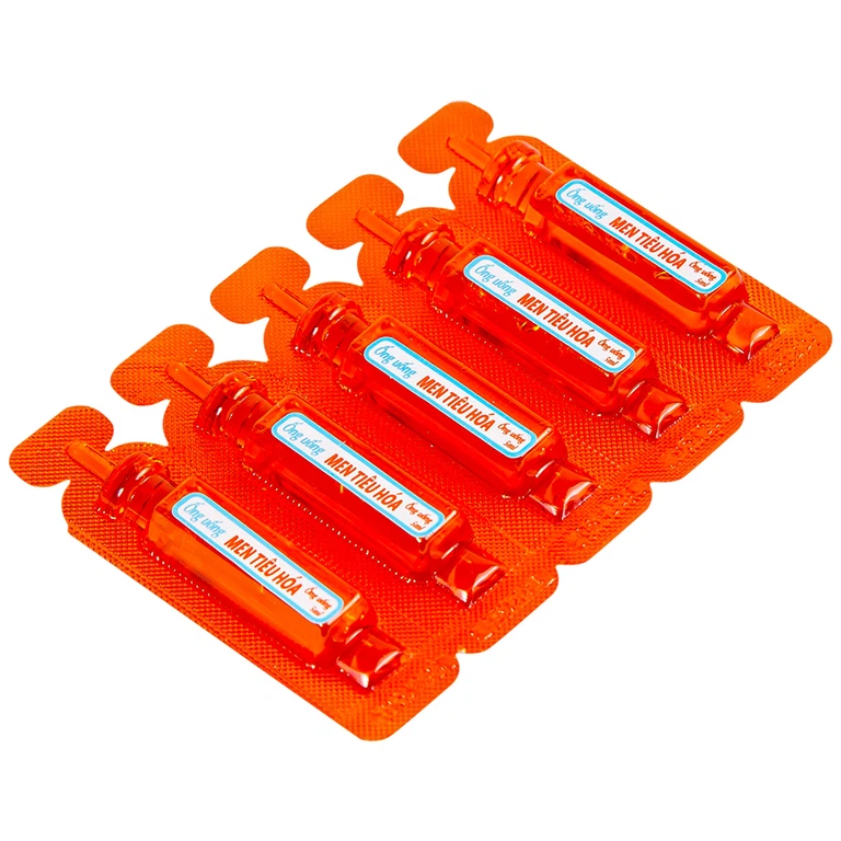 Ống uống Men Tiêu Hóa Kingphar hỗ trợ giảm đầy bụng, ợ hơi, khó tiêu (10 ống x 5ml)