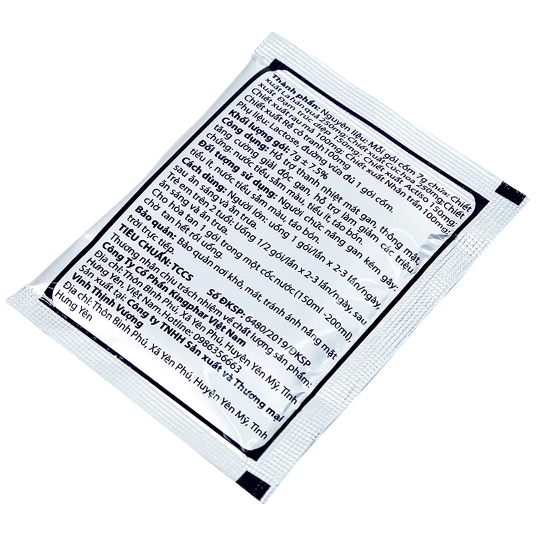 Cốm thảo mộc Thanh Nhiệt Plus Kingphar thanh nhiệt, mát gan (6 gói x 7g)