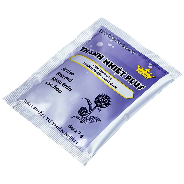 Cốm thảo mộc Thanh Nhiệt Plus Kingphar thanh nhiệt, mát gan (6 gói x 7g)