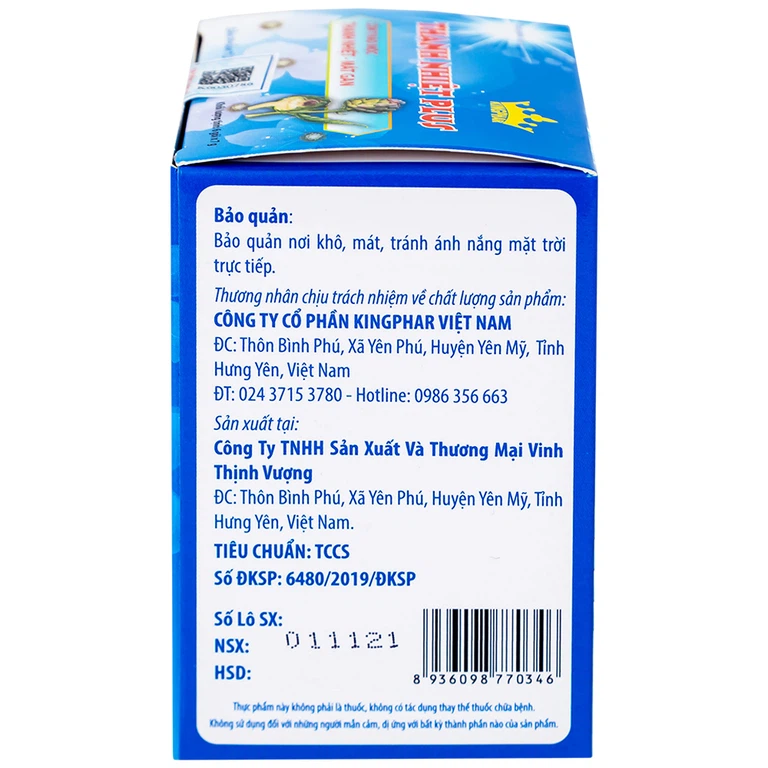 Cốm thảo mộc Thanh Nhiệt Plus Kingphar thanh nhiệt, mát gan (6 gói x 7g)