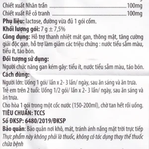 Cốm thảo mộc Thanh Nhiệt Plus Kingphar thanh nhiệt, mát gan (6 gói x 7g)