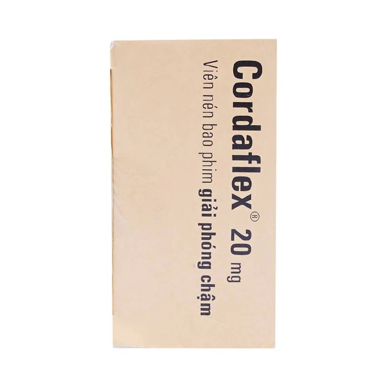 Thuốc Cordaflex 20mg Egis Pharma phòng ngừa chứng đau thắt ngực, tăng huyết áp (6 vỉ x 10 viên)