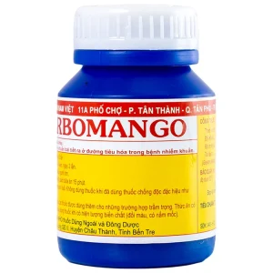 Thuốc Carbomango Nam Việt điều trị đau bụng, khó tiêu, tiêu chảy (100 viên)