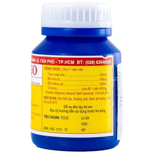 Thuốc Carbomango Nam Việt điều trị đau bụng, khó tiêu, tiêu chảy (100 viên)