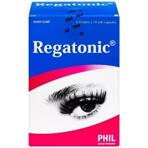 Thuốc Regatonic Phil hỗ trợ điều trị bệnh lý cận thị, quáng gà, mỏi mắt, giảm thị lực (6 vỉ x 10 viên)