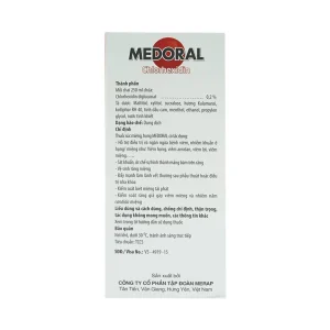 Dung dịch súc miệng Medoral điều trị và ngăn ngừa viêm họng, viêm amidan (250ml)