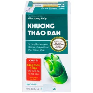 Viên xương khớp Khương Thảo Đan hỗ trợ làm trơn khớp và phục hồi sụn khớp (30 viên)