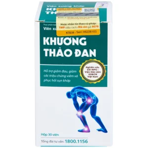 Viên xương khớp Khương Thảo Đan hỗ trợ làm trơn khớp và phục hồi sụn khớp (30 viên)