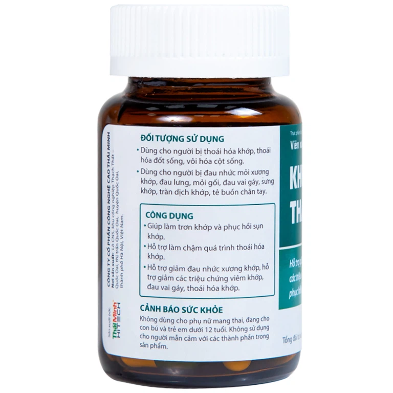 Viên xương khớp Khương Thảo Đan hỗ trợ làm trơn khớp và phục hồi sụn khớp (30 viên)