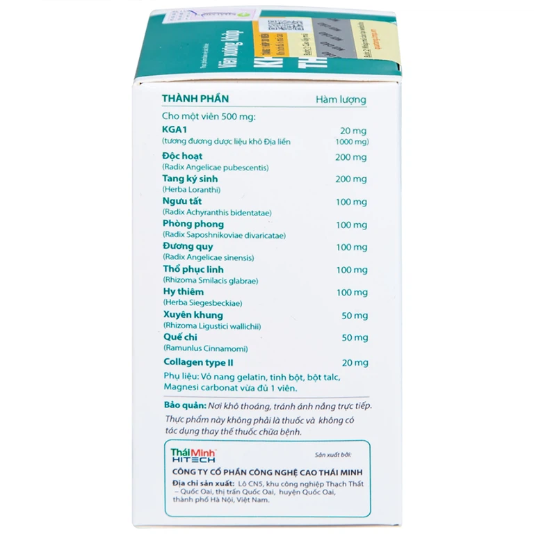 Viên xương khớp Khương Thảo Đan hỗ trợ làm trơn khớp và phục hồi sụn khớp (30 viên)