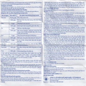 Thuốc Cefalexin 250mg Domexco điều trị nhiễm khuẩn (200 viên)