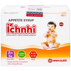 Siro ăn ngon Íchnhi Nam Dược bổ sung vi chất dinh dưỡng, cải thiện chứng biếng ăn cho trẻ (4 vỉ x 5 ống)