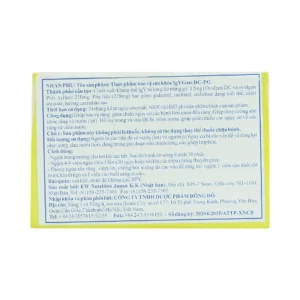 Viên ngậm IgYGate DC-PG hỗ trợ bảo vệ răng (5 vỉ x 12 viên)