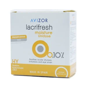 Dung dịch nhỏ mắt Avizor Lacrifresh 0.10% làm dịu tình trạng khô mắt, kích ứng và mỏi mắt (20 ống x 0,40ml)