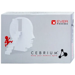 Viên uống Cebrium Ever Pharma hỗ trợ tăng khả năng tập trung, cải thiện trí nhớ (3 vỉ x 10 viên)