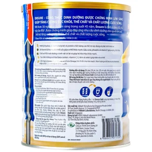 Sữa bột Ensure Gold Abbott hương lúa mạch bổ sung dinh dưỡng, vitamin, khoáng chất cho cơ thể (850g)