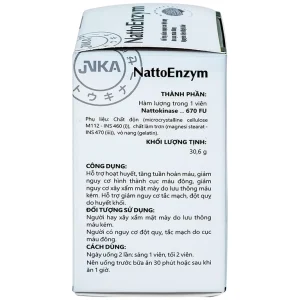 Viên uống NattoEnzym DHG hỗ trợ hoạt huyết, tăng tuần hoàn máu (90 viên)