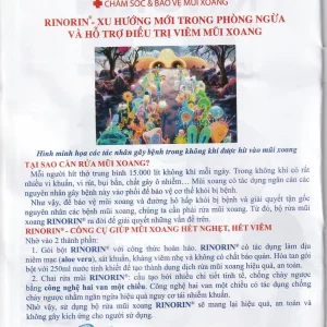Hỗn hợp rửa mũi Rinorin chăm sóc và bảo vệ mũi xoang (30 gói)