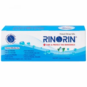 Hỗn hợp rửa mũi Rinorin chăm sóc và bảo vệ mũi xoang (30 gói)