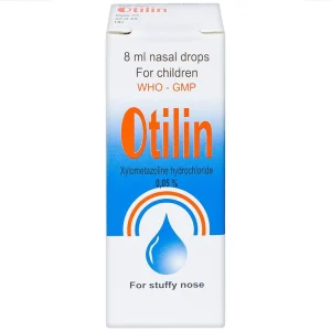 Thuốc nhỏ mũi trẻ em Otilin 0.05% Pharbaco giảm ngạt mũi, sung huyết trong viêm mũi cấp (8ml)