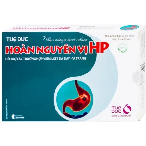 Viên uống Hoàn Nguyên Vị HP Tuệ Đức hỗ trợ các trường hợp viêm loét dạ dày, tá tràng (2 vỉ x 10 viên)