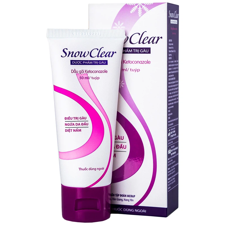 Hỗn dịch Snowclear Merap điều trị gàu, ngứa da đầu, diệt nấm (50ml)