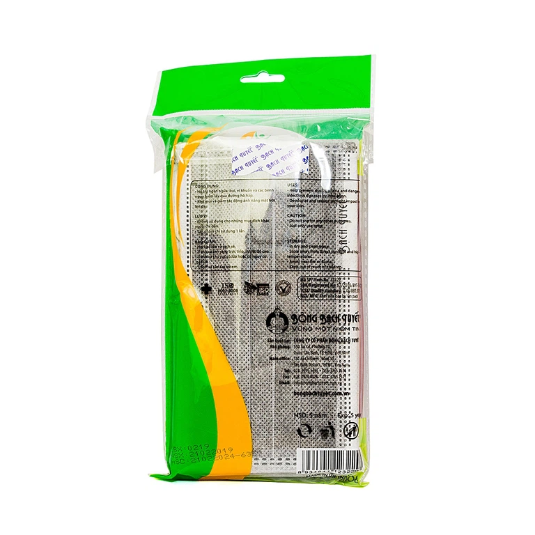 Khẩu trang than hoạt tính Meriday 4 lớp hỗ trợ ngăn khói, bụi, kháng khuẩn (10 cái)