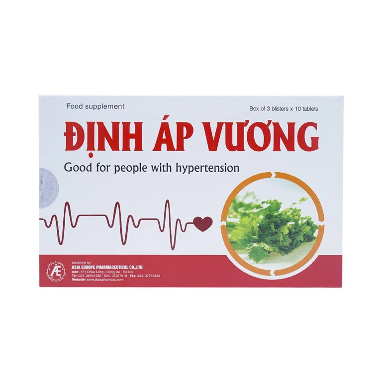 Viên uống Định Áp Vương IMC hỗ trợ làm giảm lipid máu (3 vỉ x 10 viên)