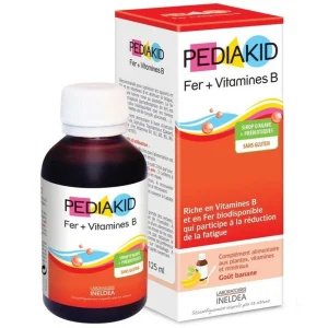 Siro Pediakid Fer + Vitamines B giúp bổ sung thảo mộc, Vitamin, khoảng chất (125ml)