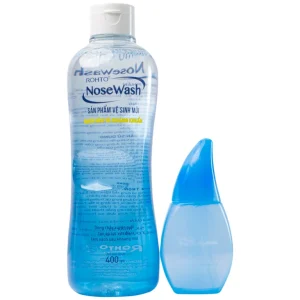 Bộ vệ sinh mũi gồm bình NoseWash Rohto làm sạch sâu và kháng khuẩn (400ml)