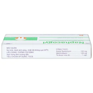 Thuốc Naphacogyl Nam Hà phòng ngừa và điều trị nhiễm trùng răng miệng (2 vỉ x 10 viên)