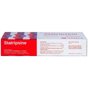 Thuốc Statripsine Stella điều trị phù nề sau chấn thương (2 vỉ x 10 viên)