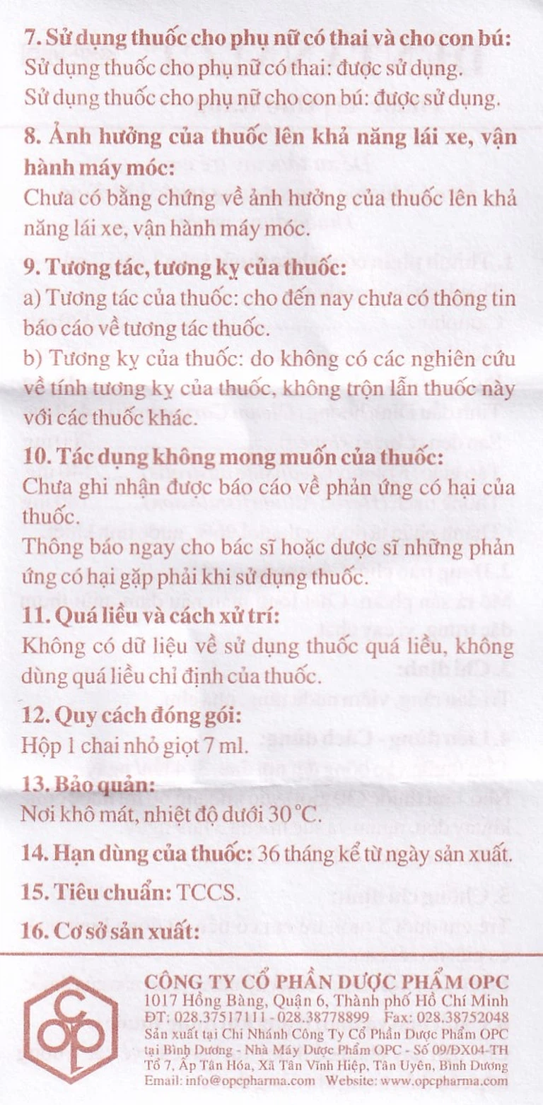 Thuốc trị đau răng Dentanalgi OPC điều trị đau răng, viêm nướu răng, nha chu (7ml)