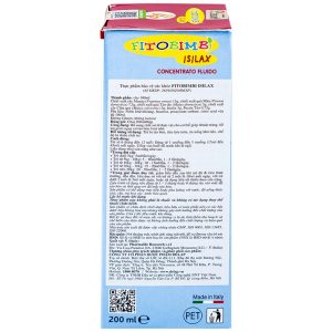 Siro Fitobimbi Isilax Concentrato Fluido Pharmalife nhuận tràng, hỗ trợ giảm táo bón cho trẻ (200ml)