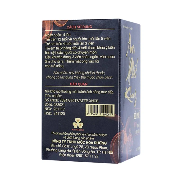 Viên ngậm An Phế Khang bổ phế, hỗ trợ trừ ho, long đờm (30g)