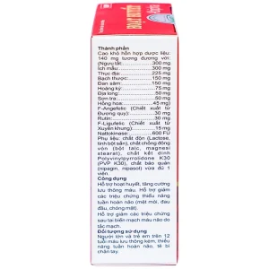 Viên uống Hoạt Huyết Abipha hỗ trợ tăng cường lưu thông máu não (3 vỉ x 10 viên)