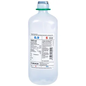 Dịch truyền tĩnh mạch Natri Clorid 0,9% và Glucose 5% B.Braun làm dung môi pha tiêm truyền (500ml)