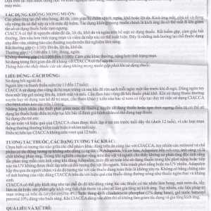 Gel bôi ngoài da Ciacca Davipharm điều trị tình trạng da bị mụn trứng cá nhẹ đến vừa (10g)