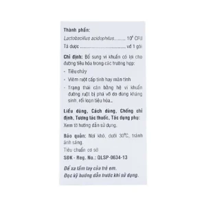 Bột Bailuzym Hasan bổ sung vi khuẩn có lợi cho đường tiêu hóa (30 gói x 1g)