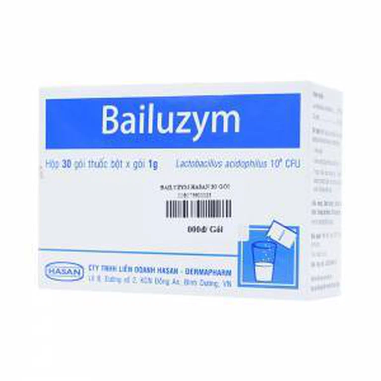 Bột Bailuzym Hasan bổ sung vi khuẩn có lợi cho đường tiêu hóa (30 gói x 1g)